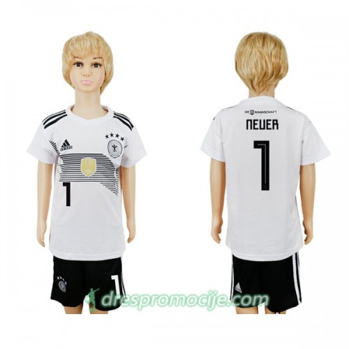 Njemačka Dres Neuer 1 Dječji Domaći Svjetsko prvenstvo 2018 Njemačka Dres Neuer 1 Dječji Domaći Svjetsko prvenstvo 2018